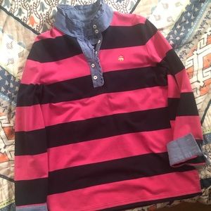 Brooks Brother Ruffle Collar Rugby Shirt